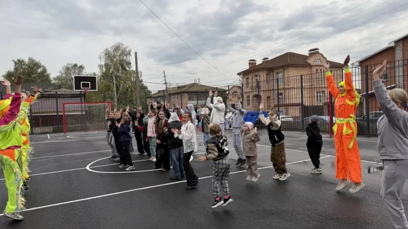 В школе № 4 появилась новая спортивная площадка «Энергия движения»