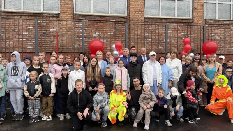 В школе № 4 появилась новая спортивная площадка «Энергия движения»